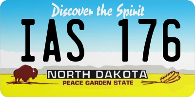 ND license plate IAS176