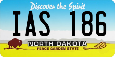ND license plate IAS186