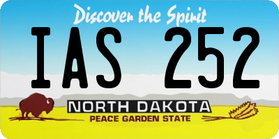 ND license plate IAS252