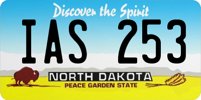 ND license plate IAS253