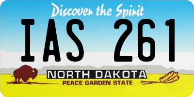 ND license plate IAS261