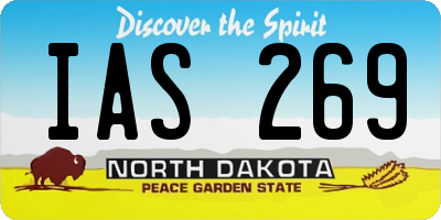ND license plate IAS269