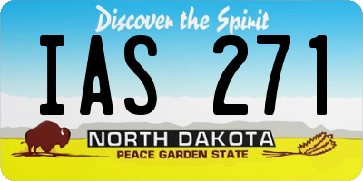 ND license plate IAS271
