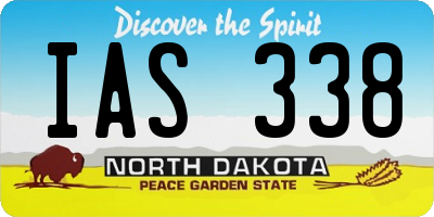 ND license plate IAS338