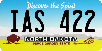 ND license plate IAS422