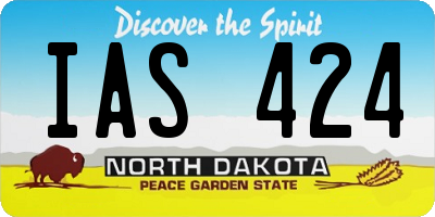 ND license plate IAS424