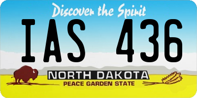 ND license plate IAS436