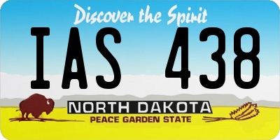 ND license plate IAS438