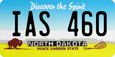 ND license plate IAS460