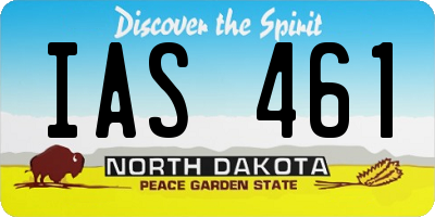ND license plate IAS461