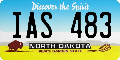ND license plate IAS483