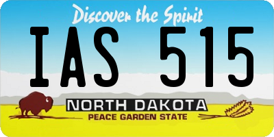 ND license plate IAS515