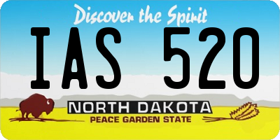 ND license plate IAS520