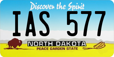 ND license plate IAS577