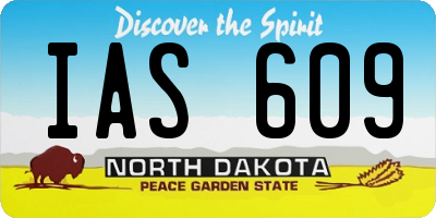 ND license plate IAS609