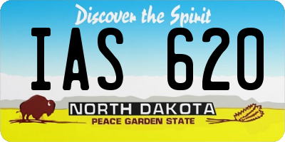 ND license plate IAS620