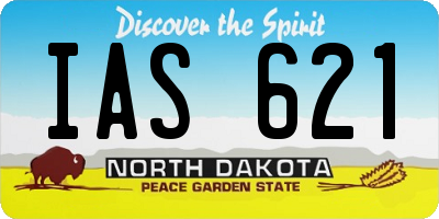 ND license plate IAS621