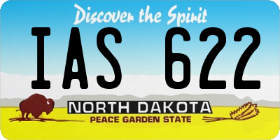 ND license plate IAS622