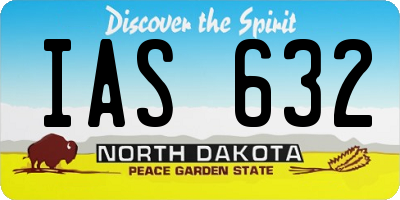 ND license plate IAS632