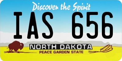 ND license plate IAS656