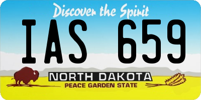 ND license plate IAS659