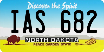 ND license plate IAS682