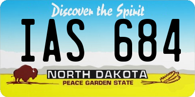 ND license plate IAS684