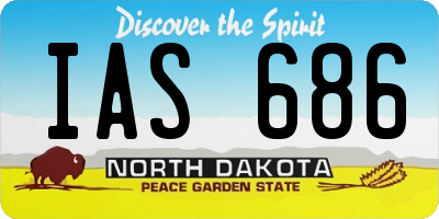 ND license plate IAS686