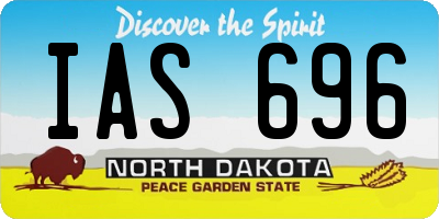 ND license plate IAS696