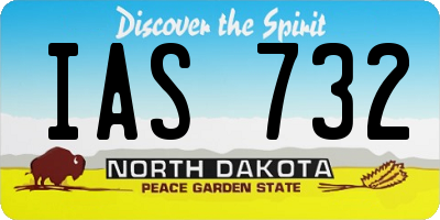 ND license plate IAS732
