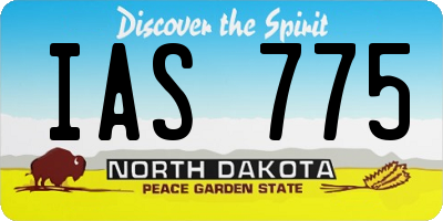 ND license plate IAS775
