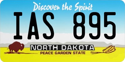 ND license plate IAS895