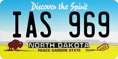 ND license plate IAS969