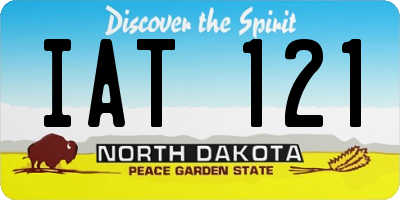 ND license plate IAT121