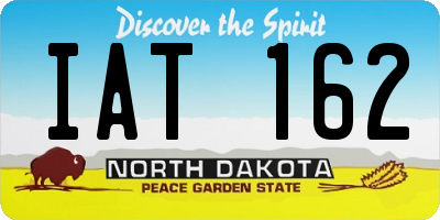 ND license plate IAT162