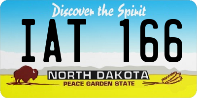 ND license plate IAT166