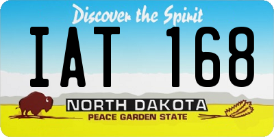 ND license plate IAT168