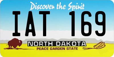 ND license plate IAT169