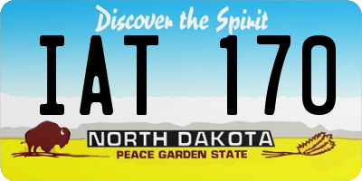ND license plate IAT170