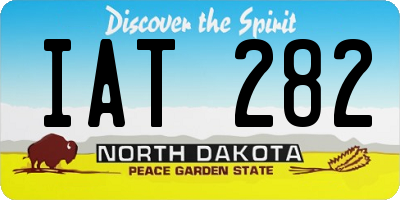 ND license plate IAT282