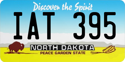 ND license plate IAT395