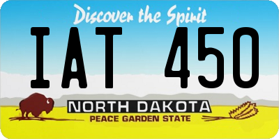 ND license plate IAT450