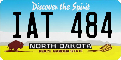 ND license plate IAT484