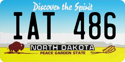 ND license plate IAT486