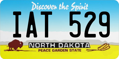 ND license plate IAT529