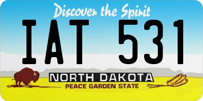 ND license plate IAT531