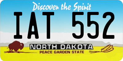 ND license plate IAT552