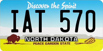 ND license plate IAT570