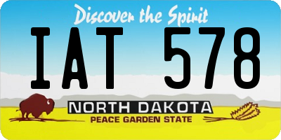ND license plate IAT578