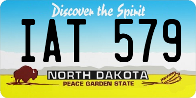 ND license plate IAT579